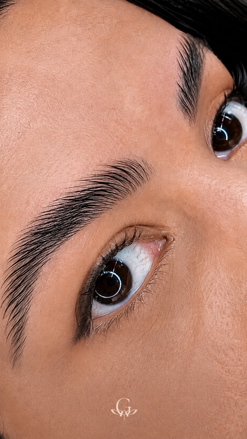 Depois do procedimento de Brow Lamination